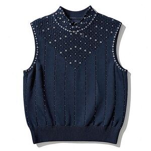 St. John Evening Sleeveless High Neck Sequin Knit